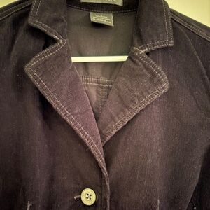 French cuff corduroy blazer